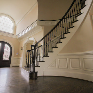 Project #45 | Curved Oak & Wrought Iron Staircase