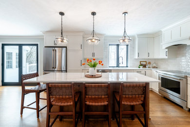 Example of a kitchen design in Boston