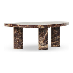 ZINHOME - Zion Coffee Table-Small Table-Merlot - Coffee Tables