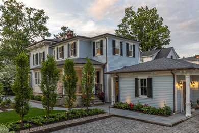 Inspiration for a timeless exterior home remodel in Cleveland