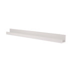 Levie Wooden Picture Ledge Wall Shelf, White 42