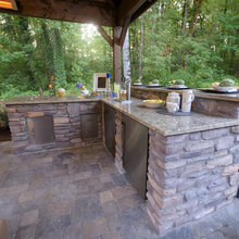Backyard Living Room + Kitchen