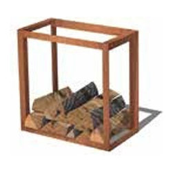 Linkable Wood Storage Cubes Corten Steel - Firewood Storage & Log Racks