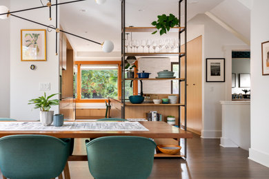 Inspiration for a modern dining room remodel in Seattle