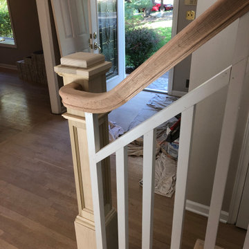 Custom Panel Wood Railings