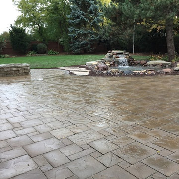 Patio, Fire Pit, and Pond