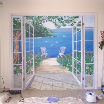 Nantucket Trompe Loeil mural