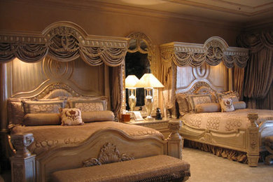Elegant bedroom photo in Los Angeles