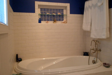 Photo of a small nautical bathroom in Other.