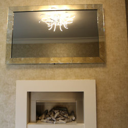 Antiqued Mirrored TV Frame with High Reflective Dielectric TV Mirror - Products