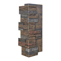 136-DURANGO STACKED STONE VENEER CORNER 24"H X 11"W X 1 1/4"D - Wall Panels
