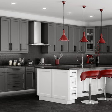 Shaker Grey Kitchen Cabinets
