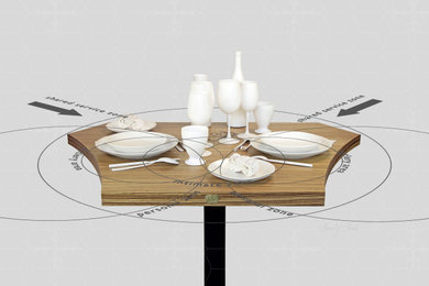 Inspiration pour une salle à manger design de taille moyenne.