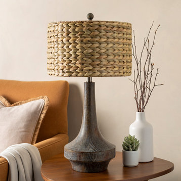 Carson Table Lamp, Grey