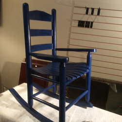 Dark Blue Child's Rocker - Products