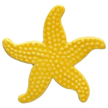 Starfish Ceramic Swimming Pool Mosaic 5"x5", Yellow