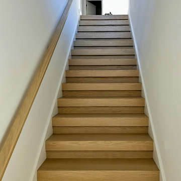 Project #111 | Open-Riser Staircase with Glass Panel Detail