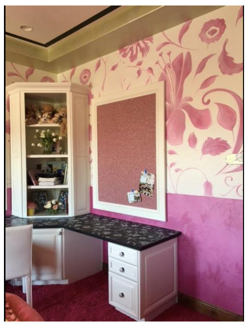 Pink Flower Room In Pearlas Velvet