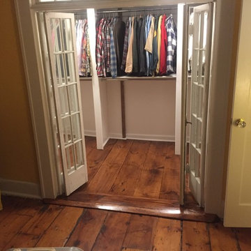 Walk in Closet with Antiqued Flooring