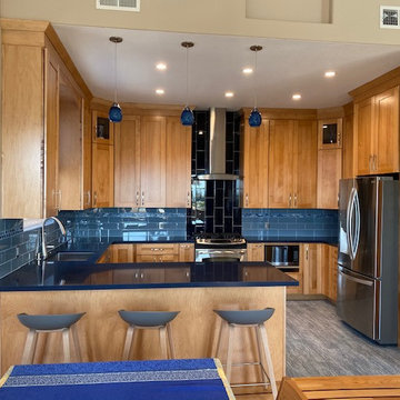 Oakland Hills Blue Kitchen