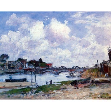 Eugene-Louis Boudin The Bridge over the Toques at Deauville Wall Decal