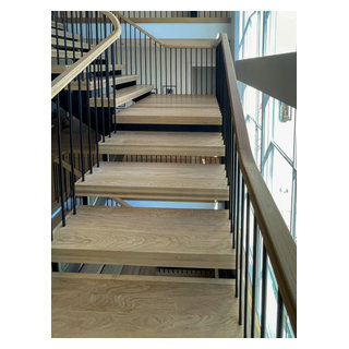 96_Dramatic cantilevered no-riser staircase, Bethesda, MD 20814 ...