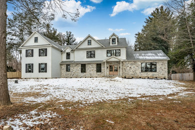 Example of an exterior home design in Philadelphia