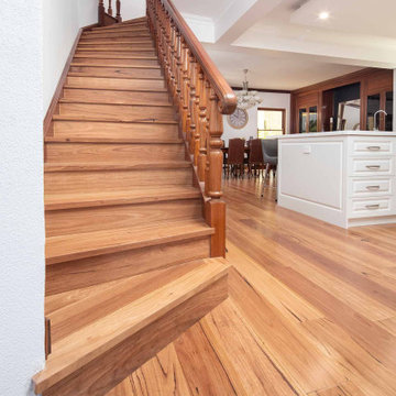 Blackbutt Timber Flooring Coastal renovation in WA