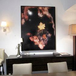 Maple Leaf in Creek, 64" X 50" - Photographs