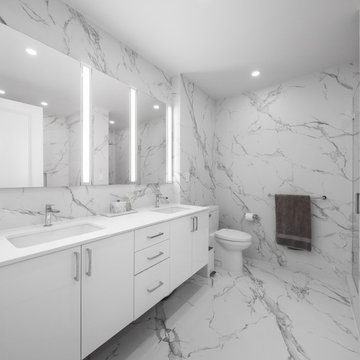 Kitchen and Three Bathroom Remodel in Battery Park