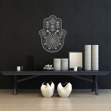 Mandala Stencil Hamsa Hand, Reusable For Walls, Medium