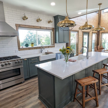 Sage Green Farmhouse Kitchen