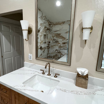 Earth Tone Master Bath
