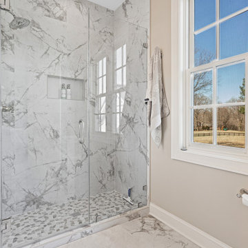 Traditional Style Five Bathroom Remodel Great Falls, VA