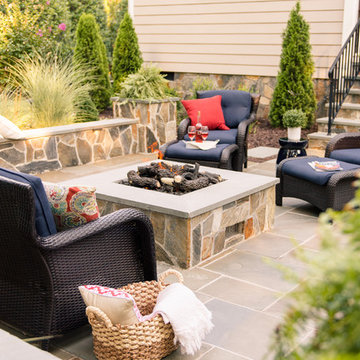 Variegated Bluestone Backyard Retreat in Glen Allen