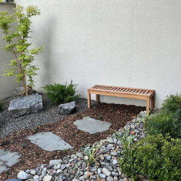Japanese-Inspired Garden with Richmond Teak Bench
