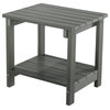 Orlando Plastic Wood End Table, Grey