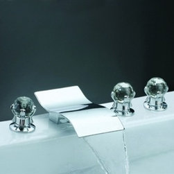 Lano Chrome Waterfall Bathtub Faucet Y-8015 - Bathtub Faucets