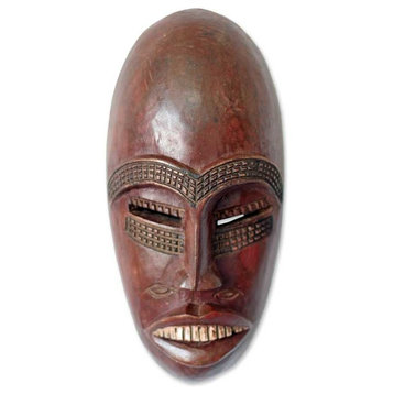 Senufo Rainmaker Ivoirian Wood Mask, Ghana