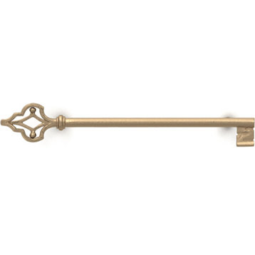 Pull 16" cc, Wrought Bronze and Stainless Steel Cabinet/Appliance Pull