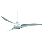 Minka Aire - Minka Aire F843-SL Wave - 52" Ceiling Fan - Rod Length(s): 6 x 0.75 Internal/Alternate: Amps: 0.554* Number of Bulbs: *Wattage: * BulbType: * Bulb Included: No