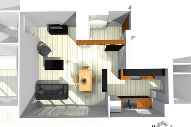 Idée de décoration pour une maison design.