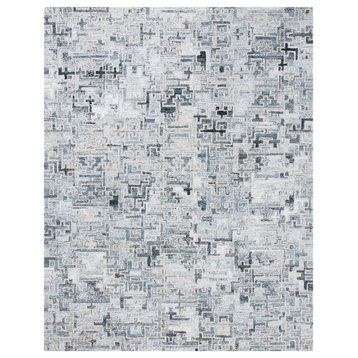 Safavieh Abstract Collection, ABT142 Rug, Ivory and Black, 9'x12'