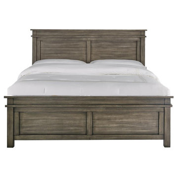 Glacier Point King Panel Bed, Graystone Finish