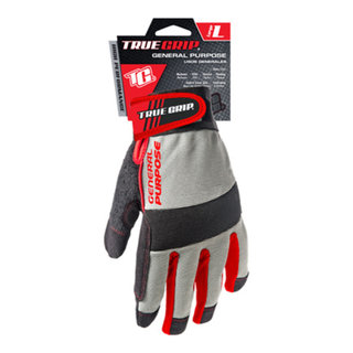 Big Time Products 25053-26 Gloves Gorilla Grip Black L Black