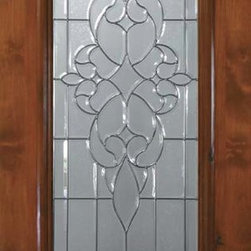 Slab House Single Door 80 Alder Courtlandt 1 Panel 3/4 Lite Glass - Front Doors