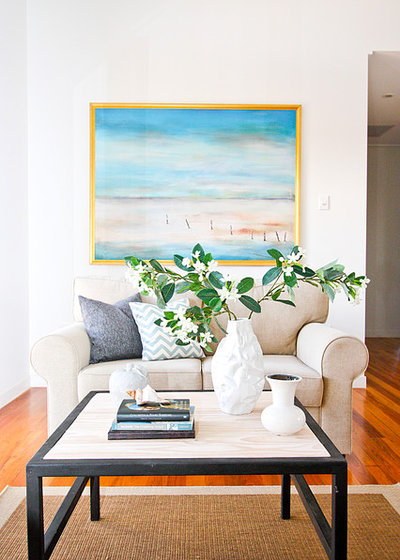 Beach Style Living Room by Ethos Interiors