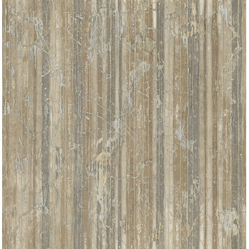 Seabrook wallpaper in Off White, Tan, Raised Ink MW31106
