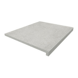 SIlver Grey Porcelain Steps - Paving, Stones & Walling