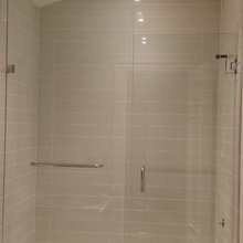 Hallway Bathroom Glass Shower Doors